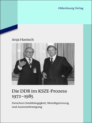 cover image of Die DDR im KSZE-Prozess 1972-1985